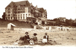 *CPA Repro - 35 - SAINT LUNAIRE - La Plage Vers 1900 - Saint-Lunaire