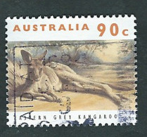 Australia, Australien, Australie 1993; Kangaroo, Mammal Marsupial: Australian Wildlife 90c. Used. - Sonstige & Ohne Zuordnung