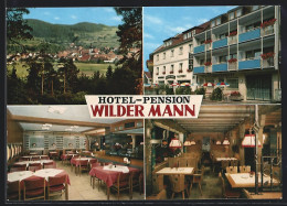 AK Königstein / Opf., Ortsansicht, Hotel-Pension Wilder Mann  - Other & Unclassified
