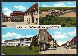 AK Marktbergel, Fachwerkhaus Mit Tordurchlass, Panoramaansicht, Strassenpartie  - Andere & Zonder Classificatie