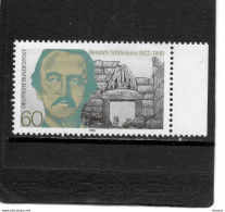 RFA 1990 Heinrich Schliemann, Porte Des Lyons à Mycènes Yvert 1312, Michel 1480 NEUF** MNH - Unused Stamps