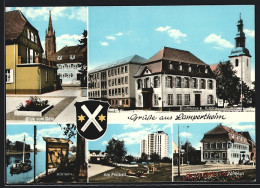 AK Lampertheim /Hessen, Blick Zum Dom, Stadthaus U. Kirche, Zollhaus  - Lampertheim