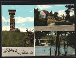 AK Löhlbach Im Kellerwald, Aussichtsturm, Schwimmbad, Ortspartie  - Other & Unclassified