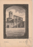 ASSISI S PIETRO ILLUSTRATORE BELLINI ANNO 1952 VIAGGIATA - Perugia