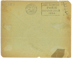 P3503 - FRANCE  MARSEILLE SLOGAN ON ARRIVAL , FROM PARIS TO MARSEILLE, 24.4.1924, - Summer 1924: Paris