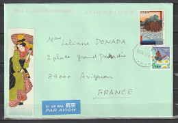 Lettre Japon-> France Avignon 84  13/09/2013 - Covers & Documents