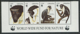 Ghana:Unused Stamps Serie WWF, Apes, Monkeys, 1994 , MNH, Corners - Unused Stamps