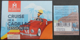 Bier Etiket (8o0), étiquette De Bière, Beer Label, Cruise In A Cadillac Brouwerij The Musketeers - Cerveza