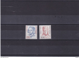 ALLEMAGNE 1991 Femmes, Scholl, Von Suttner à 10% Yvert 1329-1330, Michel 1497-1498 NEUF** MNH Cote Yv 7 Euros - Unused Stamps