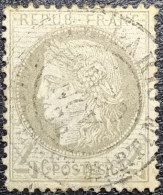 FRANCE Y&T N°52 Cérès 4c. Gris. Cachet Du 30 Novembre 1876 à Paris (Boulevard Saint-Martin) - 1871-1875 Cérès