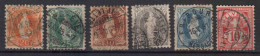 SWITZERLAND 6 STAMPS, 1882 USED - Usati