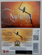 Bier Etiket (8p0), étiquette De Bière, Beer Label, Nachtraaf 6 Amber Brouwerij De Nachtraafbrouwers - Beer