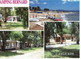 *CPM - 83 - HYERES - L'Ayguade - Camping Bernard - Multivue - Hyeres