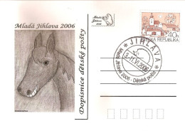 Czech Republic Stamp Exhibition Mlada Jihlava/Iglau 2006 Horse Hedgehog Cancel - Philatelic Exhibitions