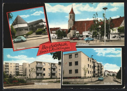 AK Beutelsbach / Remstal, Strassenpartie Im Neuen Viertel, Kirche, Rathaus  - Autres & Non Classés