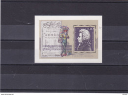 ALLEMAGNE 1991 MOZART Yvert BF 25, Michel Bl 26 NEUF** MNH Cote 4 Euros - Unused Stamps