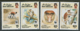 Brunei Darüssalam:Unused Stamps Serie WWF, Apes, Monkeys, 1991, MNH - Ongebruikt