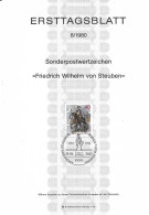 Fiche 1e Jour 15 X 21 Cm ALLEMAGNE BERLIN N° 589 Y & T - 1e Jour – FDC (feuillets)