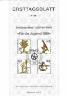 Fiche 1e Jour 15 X 21 Cm ALLEMAGNE BERLIN N° 602 A 605 Y & T - 1st Day – FDC (sheets)