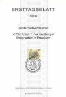 Fiche 1e Jour 15 X 21 Cm ALLEMAGNE BERLIN N° 628 Y & T - 1e Jour – FDC (feuillets)