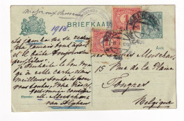 WW1 Nederland 1918 's-Gravenhage Major Chasseurs Tongres Belgique Netherlands Première Guerre Mondiale - Postal Stationery