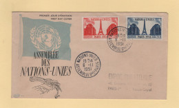 FDC - N°911+912 - Nations Unies - 6-11-1951 - 1950-1959