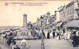 BLANKENBERGHE - BLANKERBERGE -  - La Digue Et Le Monument De Bruyn - Blankenberge