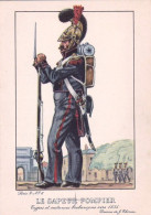 Brabant - Types Et Costumes Brabançons Vers 1835 (Dessin De J. Thiriar) Série 2 N°6 - Le Sapeur Pompier - Sonstige & Ohne Zuordnung