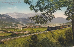 TRENTO FERROVIA DELLA VALSUGANA CON CONVOGLIO FORMATO PICCOLO NON VIAGGIATA - Trains