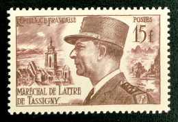 1952 FRANCE N 920 - MARECHAL DE LATTRE DE TASSIGNY - NEUF** - Unused Stamps