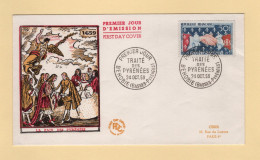 FDC - N°1223 - Traite Des Pyrenees - 24-10-1959 - 1950-1959