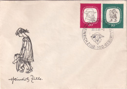 A24860 - Henrich Zille Ilustrator Postal Cover Germany - Bandes Dessinées