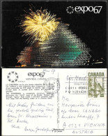 Canada Montreal EXPO-67 Postcard 1967 Mailed - Exhibitions