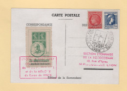 25e Anniversaire Premier Coin Date - 1947 - Vignette - Obliteration Temporaire - Lettres & Documents