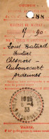 Ardennes - S/Coupon Envoi Mandat Du 08/04/1933 Tàd Chesnoy-Auboncourt - 1921-1960: Modern Period