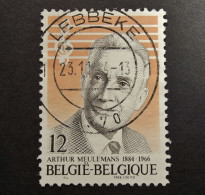 Belgie Belgique - 1984 OPB/COB N° 2154 - ( 1 Value )  Arthur Meulemans - Toondichter  -  Obl. Lebbeke - Gebraucht