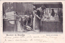 Souvenir De BRUXELLES -  Marché Aux Poissons - Bruxelles-ville