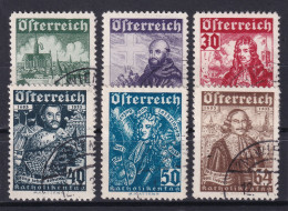 AUSTRIA 1933 - Canceled - ANK 557-562 - Katholiken - Usati