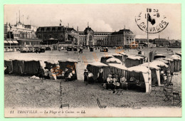 11. TROUVILLE - LA PLAGE ET LE CASINO - LL (14) (ANIMÉE) - Trouville