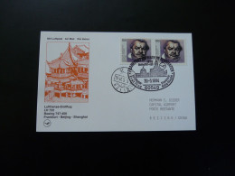 Lettre Premier Vol First Flight Cover Frankfurt To Beijing China Boeing 747 Lufthansa 1994 - First Flight Covers