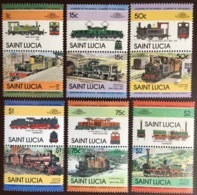 St Lucia 1984 Railway Trains 2nd Series MNH - St.Lucie (1979-...)