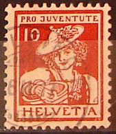Schweiz Suisse Pro Juventute 1916: Vaudoise Zu WI 6 Mi 132 Yv 153 Voll-Stempel GELFINGEN 6.II.17 (Zumstein CHF 100.00) - Used Stamps