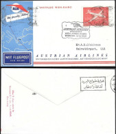 Austria First Flight Cover Wien To Cairo Egypt 1959. Austrian Airlines - Storia Postale