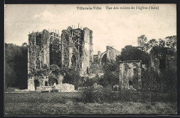AK Villers-la-Ville, Vue Des Ruines De L`église Face  - Villers-la-Ville