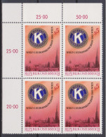 1983 , Mi 1744 ** (1) - 4er Block Postfrisch -  Welt- Und Europakongreß Von Kiwanis International , Wien - Nuovi