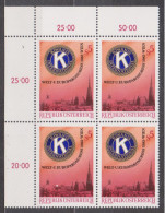 1983 , Mi 1744 ** (2) - 4er Block Postfrisch -  Welt- Und Europakongreß Von Kiwanis International , Wien - Nuovi