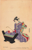MIKICP2-044- JAPON GEISHA INSTRUMENT + PUB FORMOSA OOLONG TEA - Autres & Non Classés