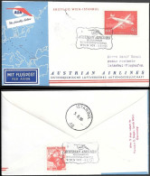 Austria First Flight Cover Wien To Istanbul Turkey 1960. Austrian Airlines - Lettres & Documents