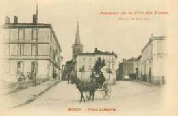 CPA-31- MURET - Place Laffayette - Souvenir De La Fête Des Écoles 18 Juin 1905 *TBE * 2 Scans - Muret