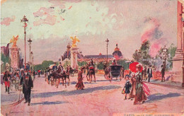 FRANCE - Paris - Le Pont Alexandre III - Colorisé - Carte Postale Ancienne - Andere Monumenten, Gebouwen